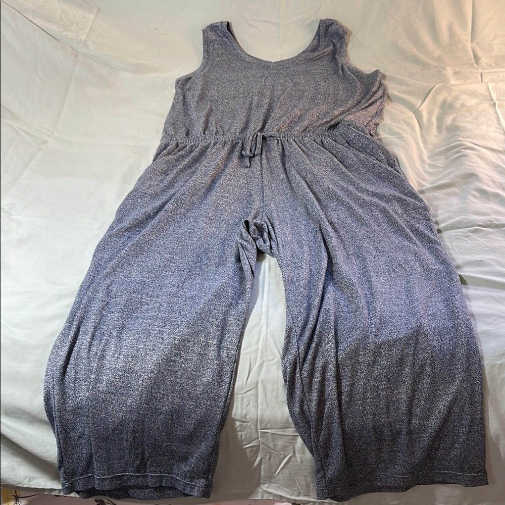 32 Degrees Gray Jumpsuit with Relaxed Fit and Soft Fabric